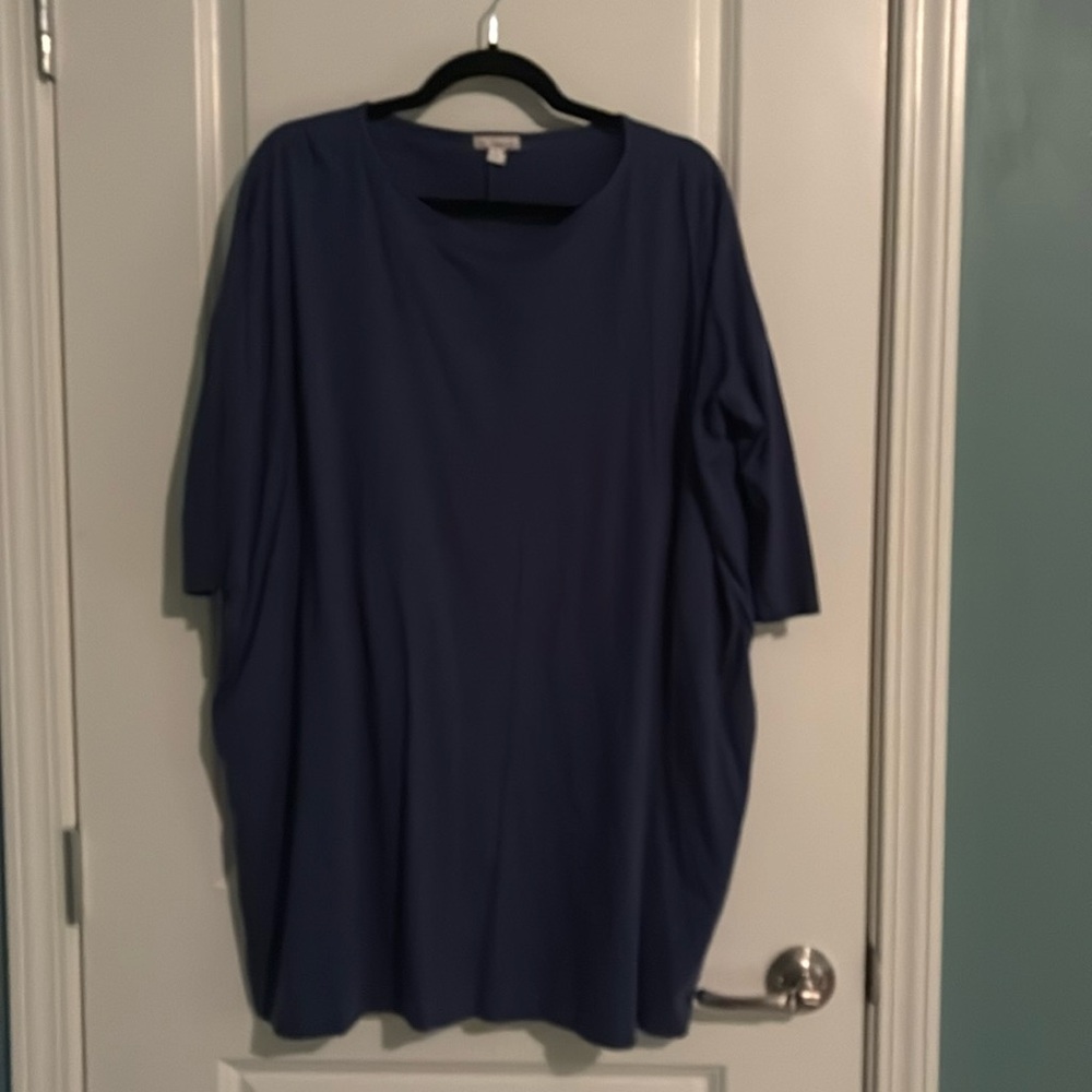 GAP Oversized Tent/Tunic Dress in Blue Size Small